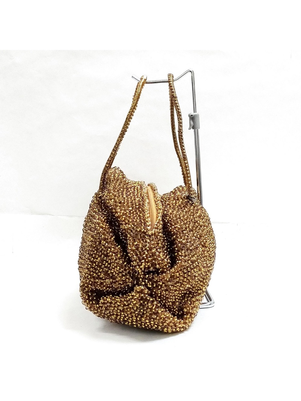 Anteprima Gold Woven Shoulder Bag with Top Handles - Picture 3 of 8
